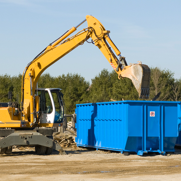 are there any restrictions on where a residential dumpster can be placed in Needham AL